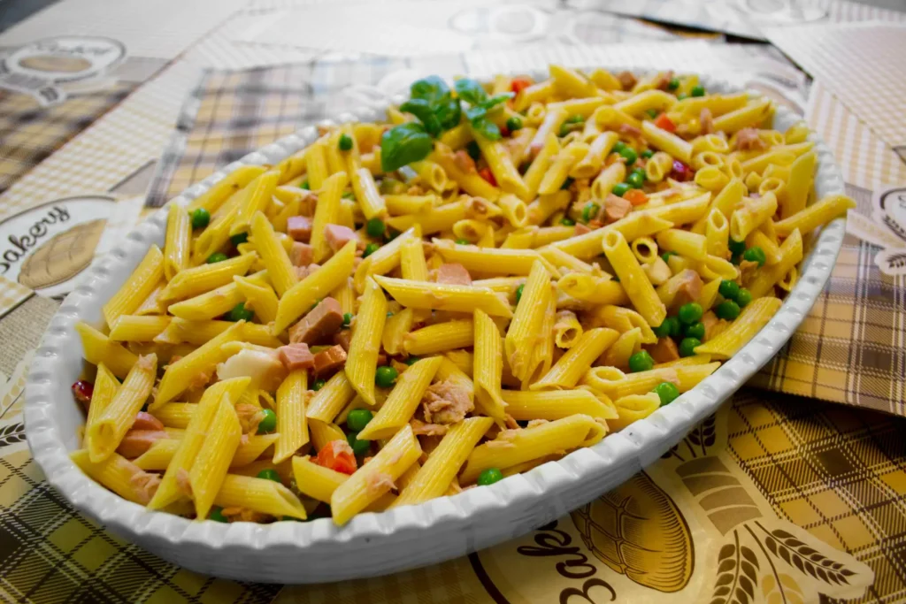 primo piano di un piatto di pasta della forneria gozzi